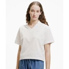 鹿の子地サッカーシャツ / スキッパーネックポロ