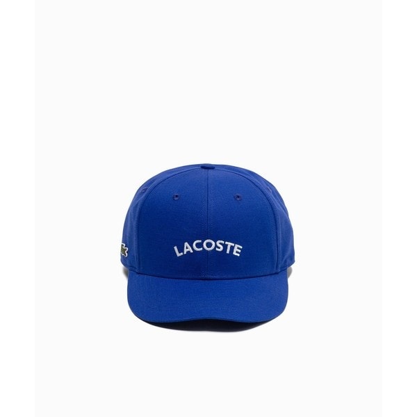 ブランドネームロゴ刺繍 コットンリネンキャップ