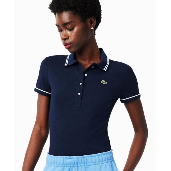 カラー＆カフスラインスリムフィットポロシャツ | ラコステ(LACOSTE