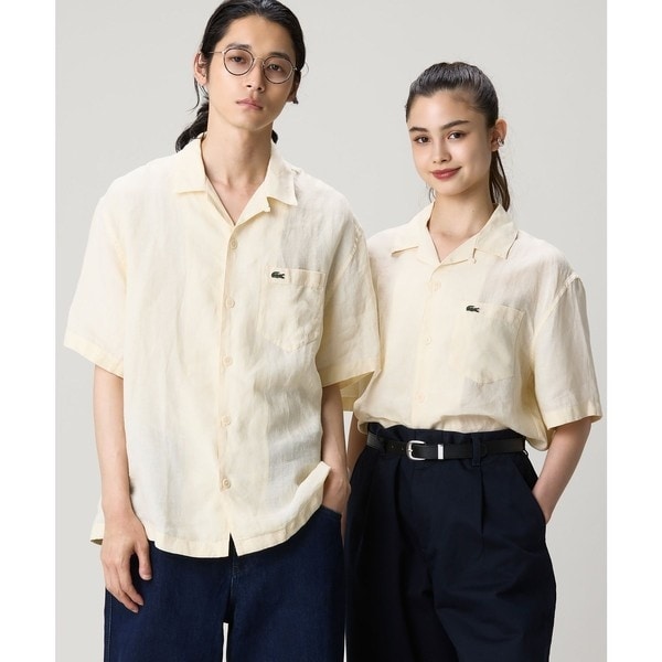 オーバーサイズ リネンオープンカラーシャツ | ラコステ(LACOSTE