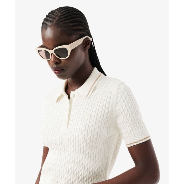 ケーブルニットポロシャツ | ラコステ(LACOSTE) | マルイウェブチャネル