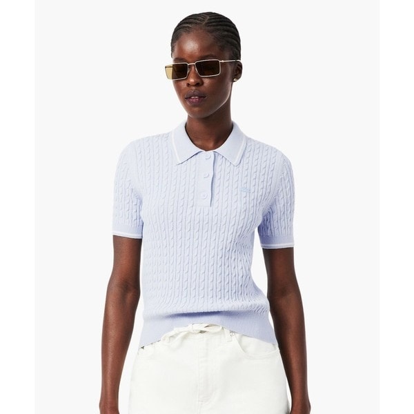 ケーブルニットポロシャツ | ラコステ(LACOSTE) | マルイウェブチャネル