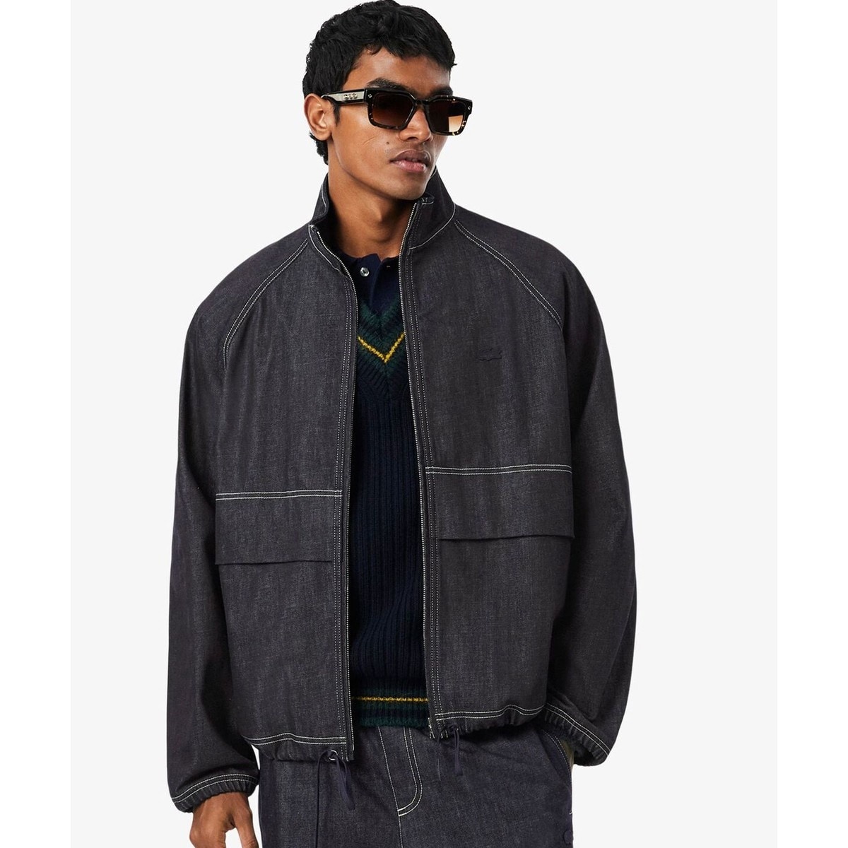 オーバーサイズデニムトラックジャケット | ラコステ(LACOSTE