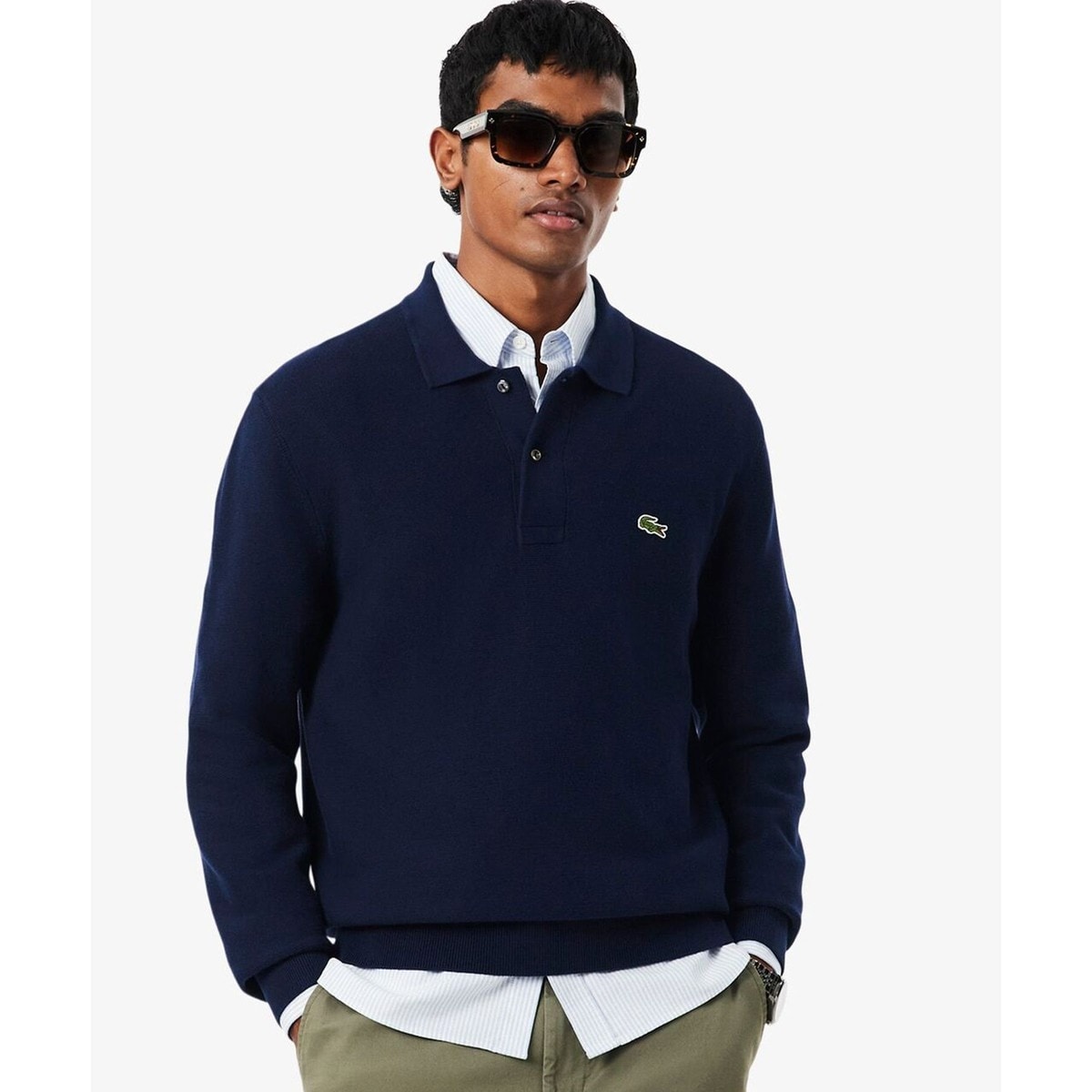 ロングスリーブ 鹿の子ニットポロシャツ | ラコステ(LACOSTE) | マルイ