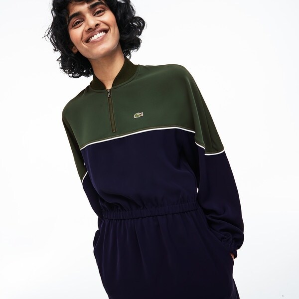 カラーブロッキングハーフジップワンピース | ラコステ(LACOSTE
