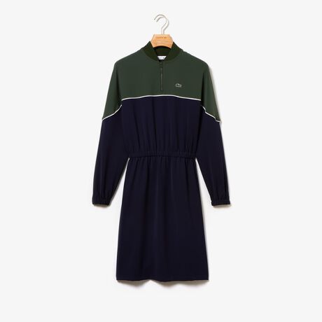 カラーブロッキングハーフジップワンピース ラコステ Lacoste Ef4349l ファッション通販 マルイウェブチャネル