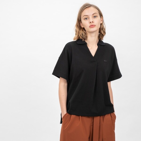 LACOSTE ラコステ　スキッパーネックポロ　ポロシャツ　半袖 LACOSTE ラコステ スキッパー ネック ポロシャツ PF1123-10