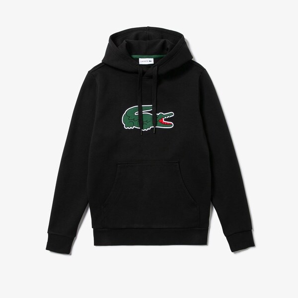 ワニロゴステッチダブルフェイススウェットパーカ | ラコステ(LACOSTE