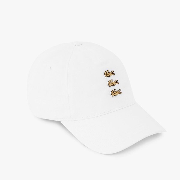 ラコステ LACOSTE コットンツイルLロゴキャップ 帽子 刺繍 ワニ
