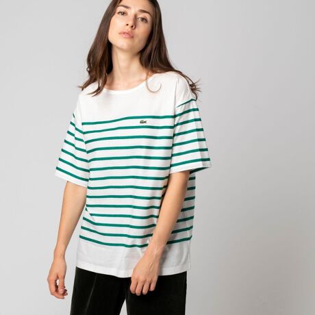 リップルボーダージャージｔシャツ ラコステ Lacoste Tf0el ファッション通販 マルイウェブチャネル