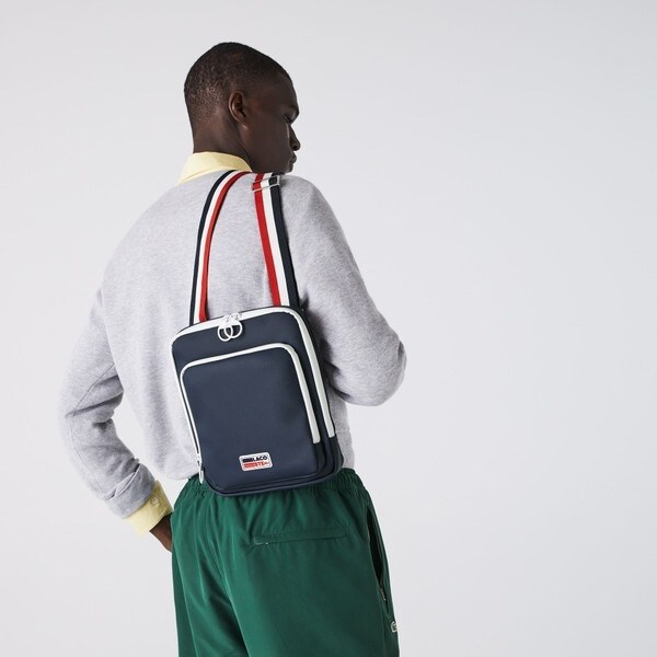 LACOSTE◆ラコステ◆MEN'S CLASSIC スクエアショルダーバッグ MEN'S CLASSIC SEASONトリコロールスクエアショルダーバッグ