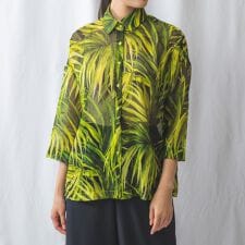 ボタニカル柄シアー七分袖シャツ | ナラカミーチェ(NARACAMICIE 