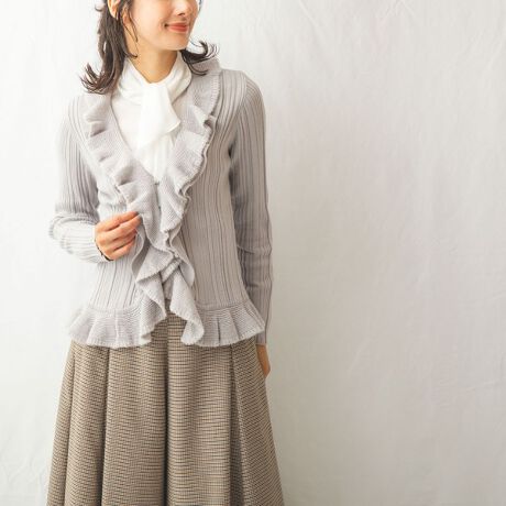 フリルニットカーディガン | ナラカミーチェ(NARACAMICIE) | マルイ  