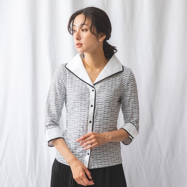 NARA CAMICIE ナラカミーチェ ボーダーシャツ カットソー 1 NARA CAMICIE ナラカミーチェ ボーダーシャツ カットソー 1