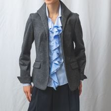 【セットアップスーツ対応】バーズアイスタンドジャケット