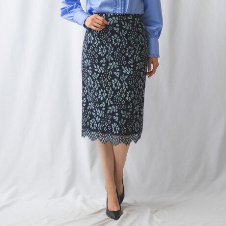 Sacai 総レース スカート 美品☆サカイ サイドレースアップスカート  