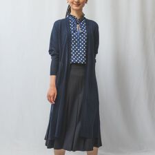 テンセルロングカーディガン