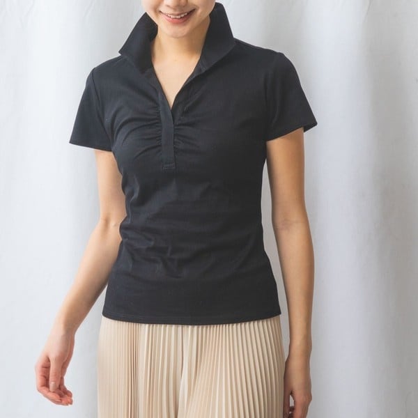 NARACAMICIE】コットンスムーススタンド半袖カットソー | ナラ