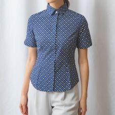 レモンプリント半袖シャツ