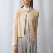 【NARACAMICIE】ビジュ付きボレロカーディガン