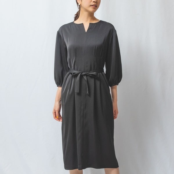 ナラカミーチェ（NARACAMICIE）/【NARACAMICIE】NERO タックラフワンピース NARACAMICIE】NERO タックラフワンピース | ナラカミーチェ