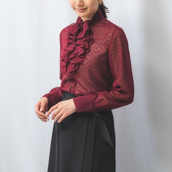 ジョーゼットフリルスリーブブラウス | ナラカミーチェ(NARACAMICIE