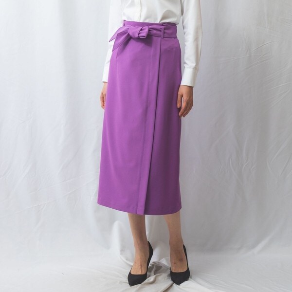 WOMEN】市松 キュービック柄 プライムフレックス スカート