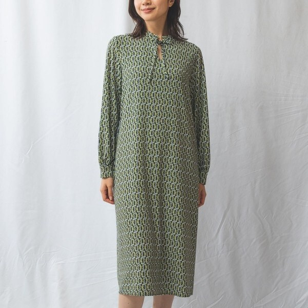 ナラカミーチェ（NARACAMICIE）/【NARACAMICIE】スクエアチェーンプリントワンピース NARACAMICIE】スクエアチェーンプリントワンピース | ナラカミーチェ