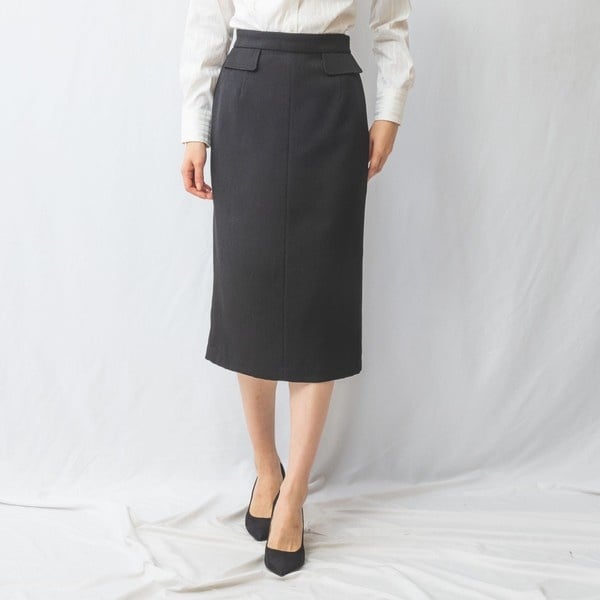 NARACAMICIE】【セットアップスーツ対応】ポンチセミフレアスカート
