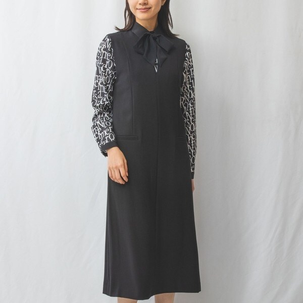 ナラカミーチェ（NARACAMICIE）/【NARACAMICIE】キーネックジャンパースカート NARACAMICIE】キーネックジャンパースカート | ナラカミーチェ