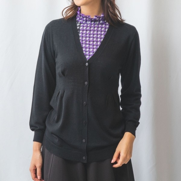 ナラカミーチェ（NARACAMICIE）/【NARACAMICIE】タックニットカーディガン NARACAMICIE】タックニットカーディガン | ナラカミーチェ(NARACAMICIE