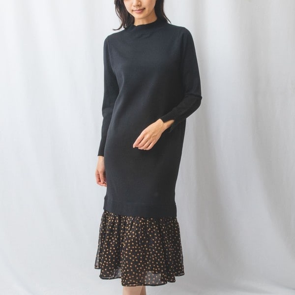 NALACARA】スリットレースニットワンピース | ナラカミーチェ