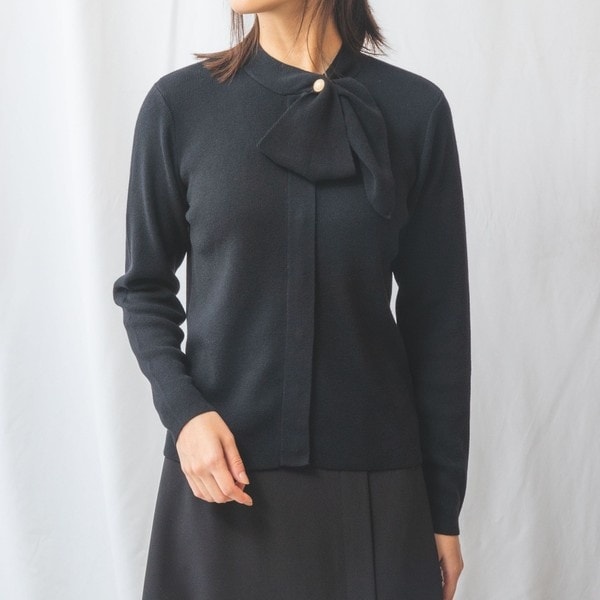 NARACAMICIE / ナラカミーチェ 【NARACAMICIE】NERO 刺繍ボレロ NARACAMICIE ニット セーター 「NARACAMICIE」NERO 刺繍ボレロ