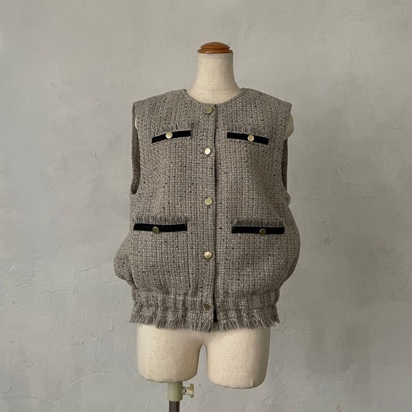 N's Selection】LHELBIE ツイードベスト | ナラカミーチェ(NARACAMICIE