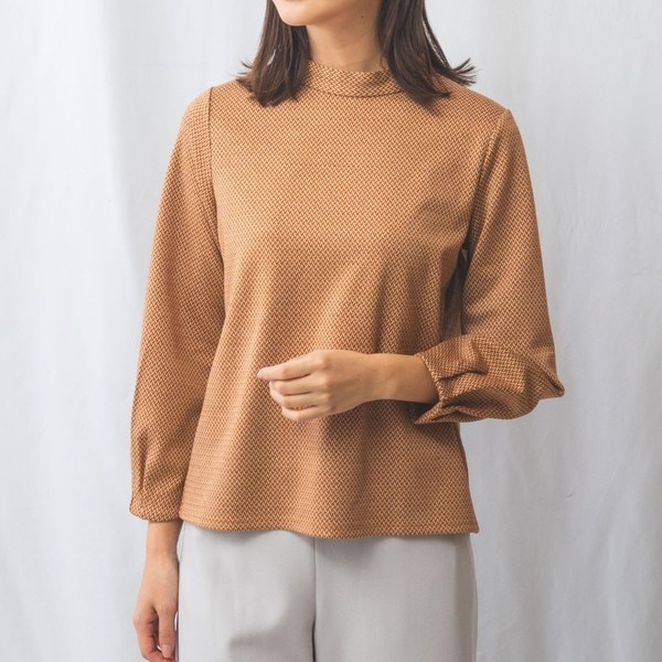 NARACAMICIE】ヘリンボーン九分袖カットソー | ナラカミーチェ