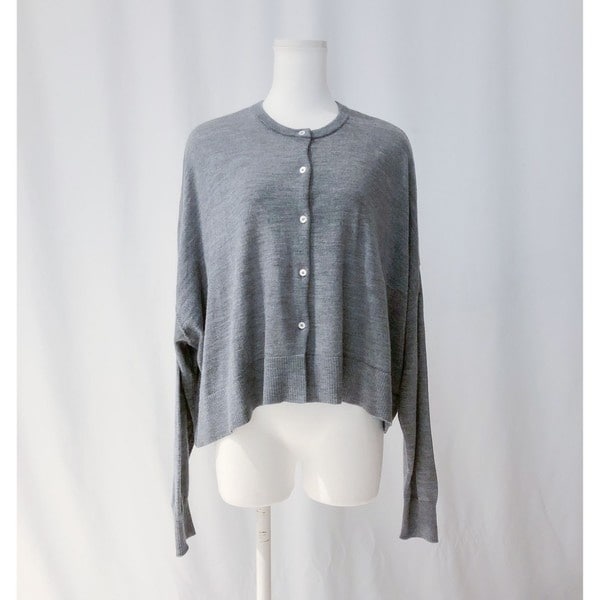 【Selected by See she me】ウールクルーネックカーディガン Selected by See she me】ウールクルーネックカーディガン