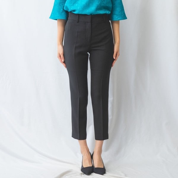 NARACAMICIE】【セットアップスーツ対応】ウエストタックフレアパンツ