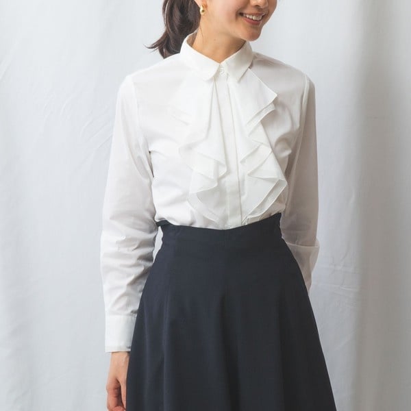 シャドードットサイドボウタイブラウス | ナラカミーチェ(NARACAMICIE