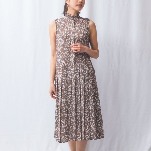 NARACAMICIE】幾何柄ノースリワンピース | ナラカミーチェ(NARACAMICIE