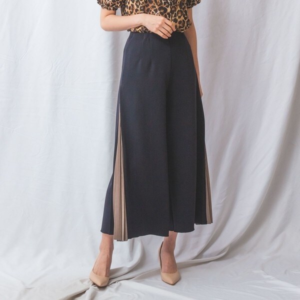 NARACAMICIE】【セットアップ対応】ウエストゴムテーパードパンツ