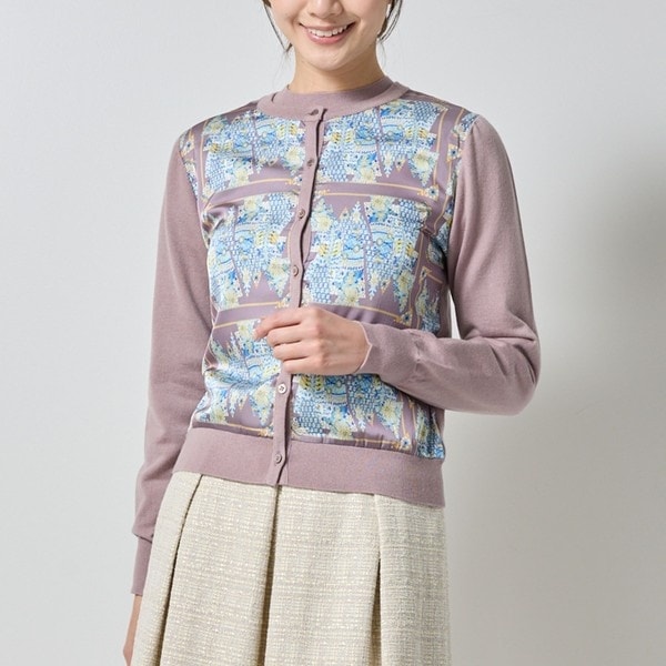 N's Selection】TRICOTフラワーモチーフジップアップニット | ナラ