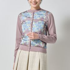 【NARACAMICIE】GENIUS森柄ニットカーディガン