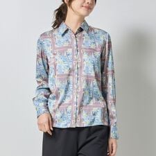 【NARACAMICIE】GENIUS森柄長袖シャツ