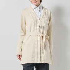 【NARACAMICIE】ケーブルニットカーディガン