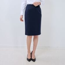 【NARACAMICIE】【セットアップスーツ対応】ストレッチダブルクロスタイトスカート