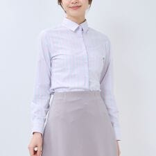 【NARACAMICIE】ストライプ長袖シャツ