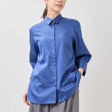 【NARACAMICIE】ブロード七分袖シャツ