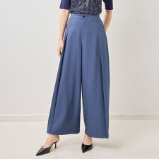 【NARACAMICIE】【セットアップ対応】ライトデニム風フレアパンツ