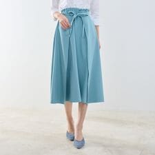 【NARACAMICIE】【セットアップ対応】リボンラップフレアスカート