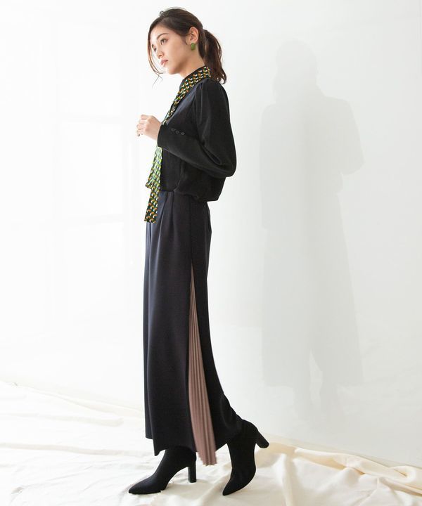 サイドプリーツワイドパンツ | ナラカミーチェ(NARACAMICIE) | マルイ